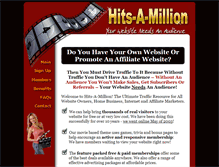 Tablet Screenshot of hits-a-million.com